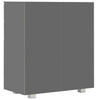 Graues Sideboard Cadria 71x35x80cm (Spanplatte)