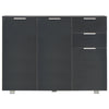 Schwarze Kommode Persinaru 107x35x80,5cm