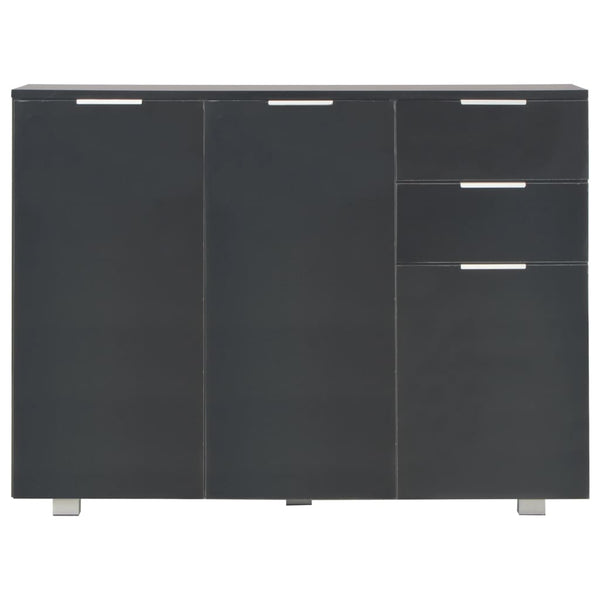 Schwarze Kommode Persinaru 107x35x80,5cm