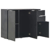Schwarze Kommode Persinaru 107x35x80,5cm