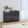 Schwarze Kommode Persinaru 107x35x80,5cm
