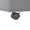 Grauer Couchtisch Mirona 100x100x35cm (Hochglanz)