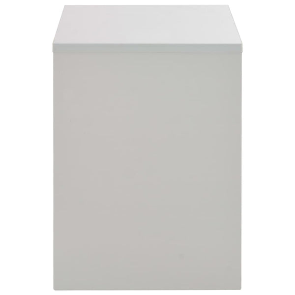 Grauer Schminktisch mit Spiegel und Hocker Got 104x45x131cm