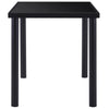 Schwarzer Esstisch Eftimil 140x70x75cm (Hartglas)