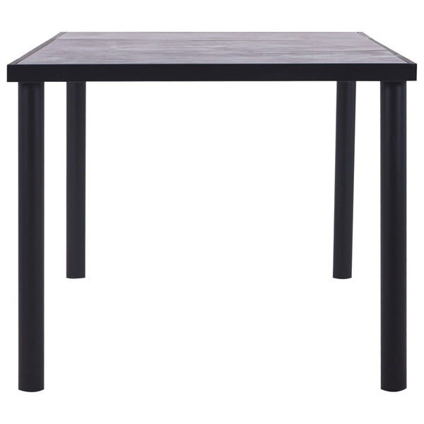 Esstisch Pascar in Schwarz und Beton Hellgrau 200x100x75cm (MDF)
