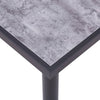 Esstisch Pascar in Schwarz und Beton Hellgrau 200x100x75cm (MDF)