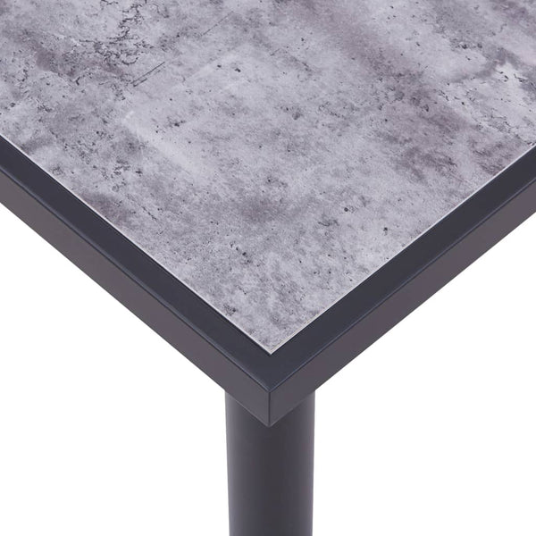 Esstisch Pascar in Schwarz und Beton Hellgrau 200x100x75cm (MDF)