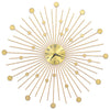 Raghfan 70cm metallinen kultainen seinäkello