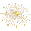 Raghfan 70cm metallinen kultainen seinäkello