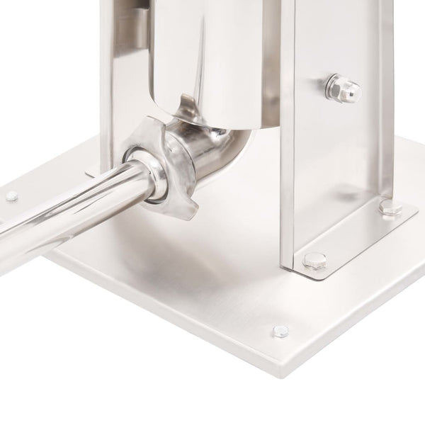 Manuelle Wurstfüllmaschine Lates 3 l, Silber (Edelstahl)