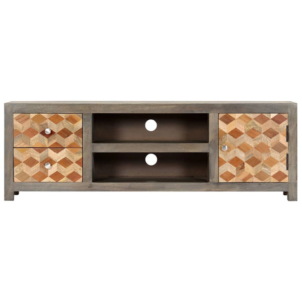 Harmaa tv-taso Mirce 120x30x40cm (mangopuu)