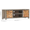 Harmaa tv-taso Mirce 120x30x40cm (mangopuu)