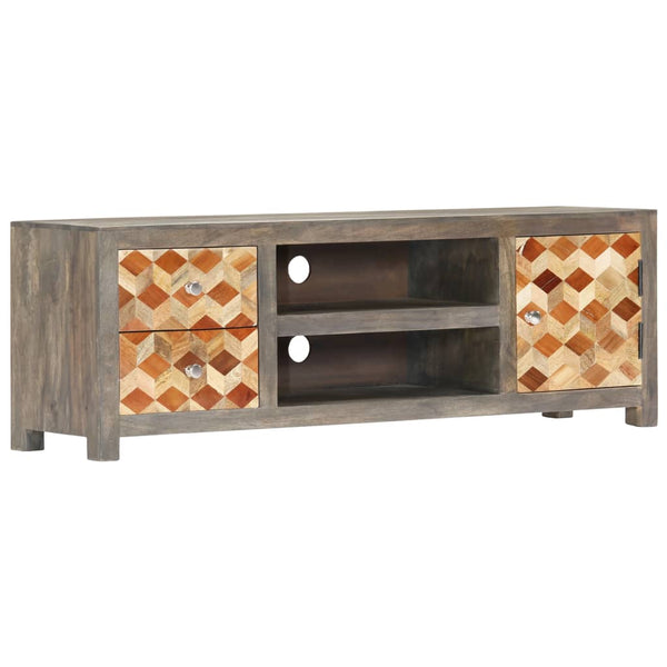 Harmaa tv-taso Mirce 120x30x40cm (mangopuu)