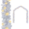 Weiße Weihnachtsgirlande mit LED-Beleuchtung Gerocs 10 m