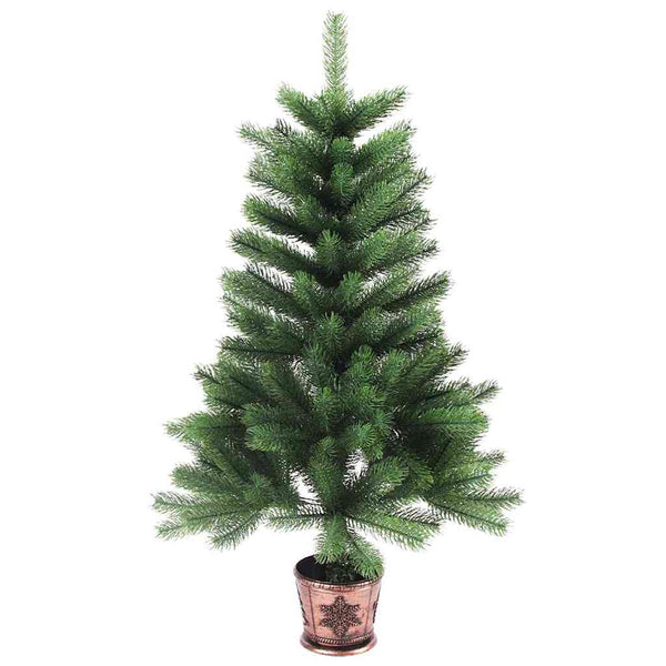 Künstlicher grüner Weihnachtsbaum, naturgetreue Nadeln, Rodrique 90cm