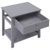 Grauer Nachttisch Stefica 40x29x42cm (Kaiserbaumholz)
