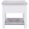 Grauer Beistelltisch Sofioara 40x40x40cm (Kaiserbaumholz)
