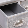 Grauer Beistelltisch Sofioara 40x40x40cm (Kaiserbaumholz)