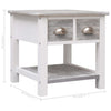 Grauer Beistelltisch Sofioara 40x40x40cm (Kaiserbaumholz)