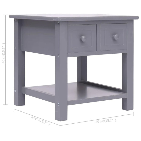 Grauer Beistelltisch Micea 40x40x40cm (Kaiserbaum)