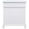 Weißer Schuhschrank Negimed 50x28x58cm (Paulownia-Holz)