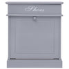 Grauer Schuhschrank Varvara 50x28x58cm (Kaiserbaum)