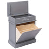 Grauer Schuhschrank Varvara 50x28x58cm (Kaiserbaum)