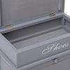 Grauer Schuhschrank Varvara 50x28x58cm (Kaiserbaum)