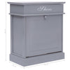 Grauer Schuhschrank Varvara 50x28x58cm (Kaiserbaum)