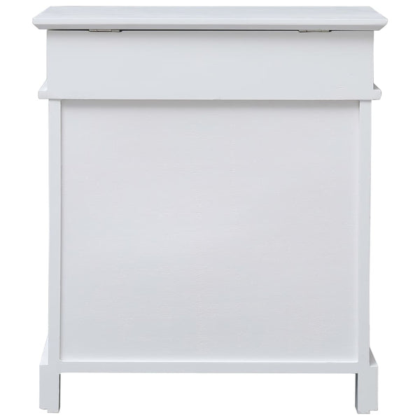 Valkoinen kenkäkaappi Varvara 50x28x58cm (keisaripuu)
