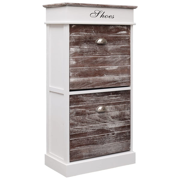 Brauner Schuhschrank Edw 50x28x98cm (Kaiserbaum)