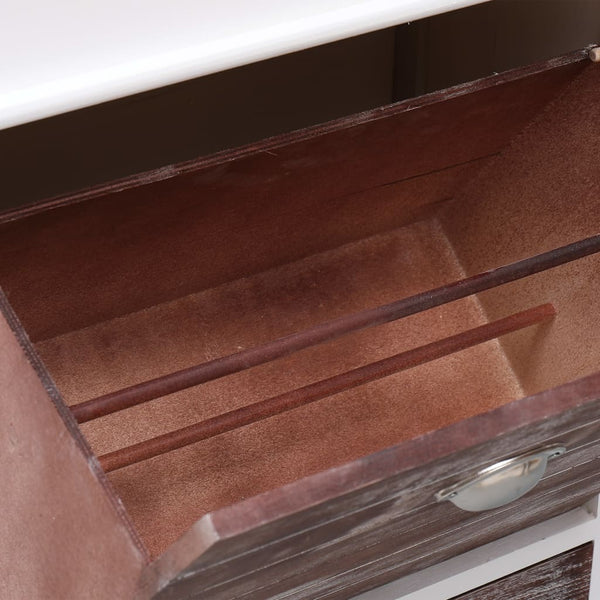 Brauner Schuhschrank Edw 50x28x98cm (Kaiserbaum)