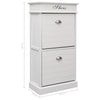 Weißer Schuhschrank Edw 50x28x98cm (Kaiserbaum)