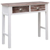Brauner Beistelltisch Issaiia 90x30x77cm (Holz)