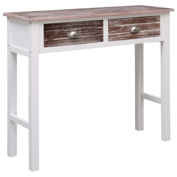 Brauner Beistelltisch Issaiia 90x30x77cm (Holz)