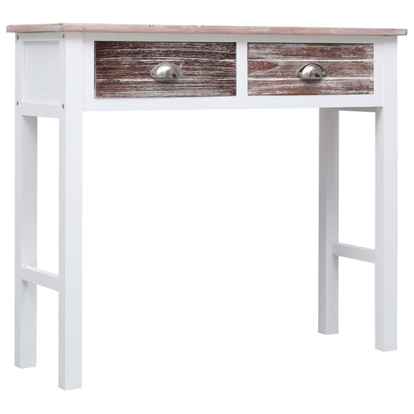 Brauner Beistelltisch Issaiia 90x30x77cm (Holz)