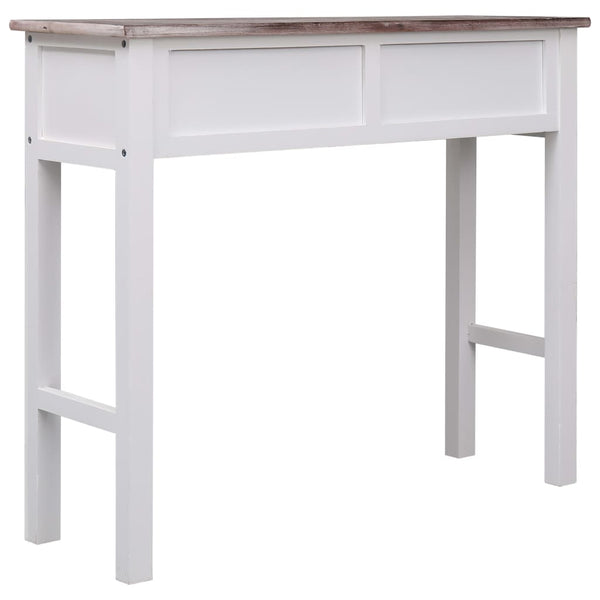 Brauner Beistelltisch Issaiia 90x30x77cm (Holz)