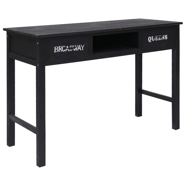 Schwarzer Beistelltisch Maxinel 110x45x76 cm (Holz)