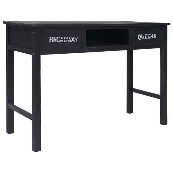 Schwarzer Beistelltisch Maxinel 110x45x76 cm (Holz)