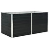 Anthrazitfarbene Gartenbox Ghirghina 160x80x77cm (verzinkter Stahl)