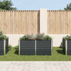 Anthrazitfarbene Gartenbox Ghirghina 160x80x77cm (verzinkter Stahl)