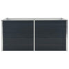 Anthrazitfarbene Gartenbox Ghirghina 160x80x77cm (verzinkter Stahl)