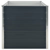 Anthrazitfarbene Gartenbox Ghirghina 160x80x77cm (verzinkter Stahl)