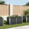 Anthrazitfarbene Gartenbox Ghirghina 160x80x77cm (verzinkter Stahl)