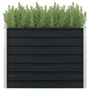 Anthrazitfarbene Gartenbox Casandra 100x100x77cm (verzinkter Stahl)