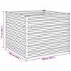 Anthrazitfarbene Gartenbox Casandra 100x100x77cm (verzinkter Stahl)