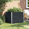 Anthrazitfarbene Gartenbox Casandra 100x100x77cm (verzinkter Stahl)
