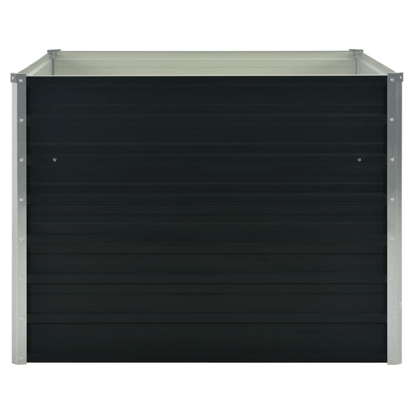Anthrazitfarbene Gartenbox Casandra 100x100x77cm (verzinkter Stahl)