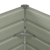 Anthrazitfarbene Gartenbox Casandra 100x100x77cm (verzinkter Stahl)