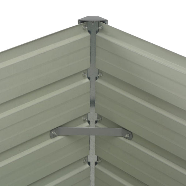 Anthrazitfarbene Gartenbox Casandra 100x100x77cm (verzinkter Stahl)